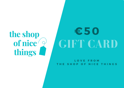 The shop of nice things Gift Card | €50