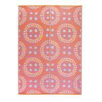 Boho Outdoor Rug -  Multi Colour Pink - The shop of nice things