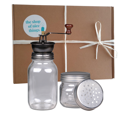 The French Coffee Grinder Gift Set