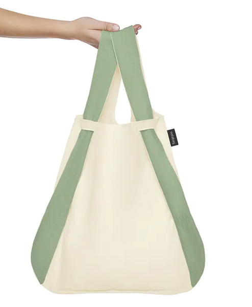 Notabag Olive and Raw,  Bag / Backpack in cream and green