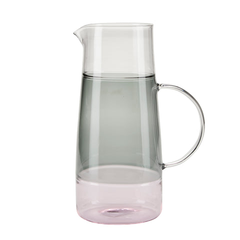Jug, 3 Colours, Pink, Clear and Grey - The shop of nice things