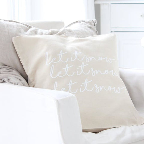 Let it Snow Cushion Cover | Christmas Home Accessories