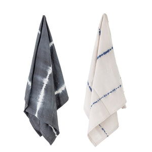 Kitchen Towels, Tie Dyed, Grey, Set of two